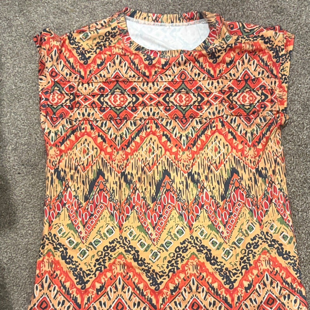 Colorful Geometric Women's Top